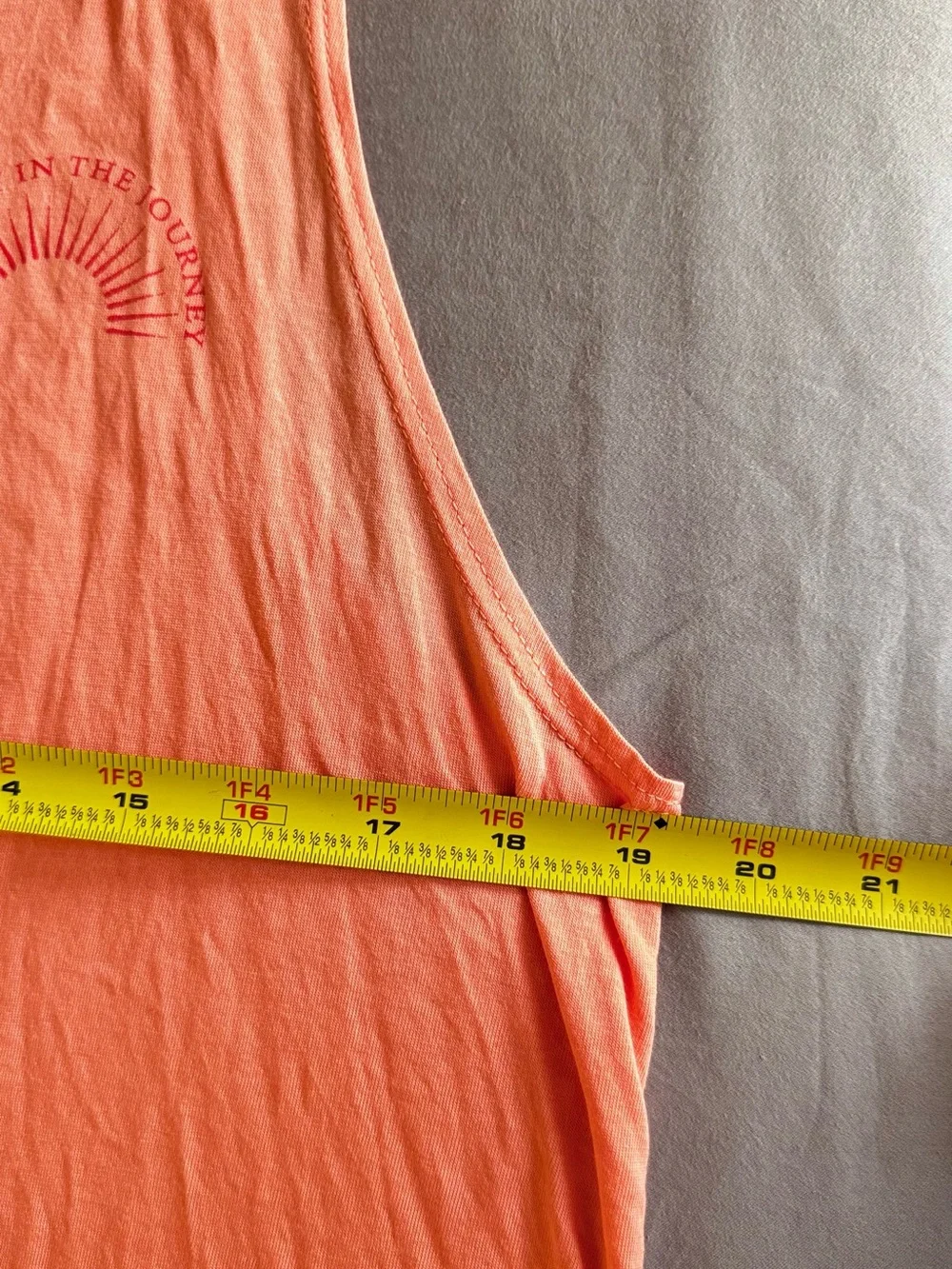 SPIRITUAL GANGSTER Coral Sleeveless Tank Top Find Joy in the Journey Tee T-Shirt